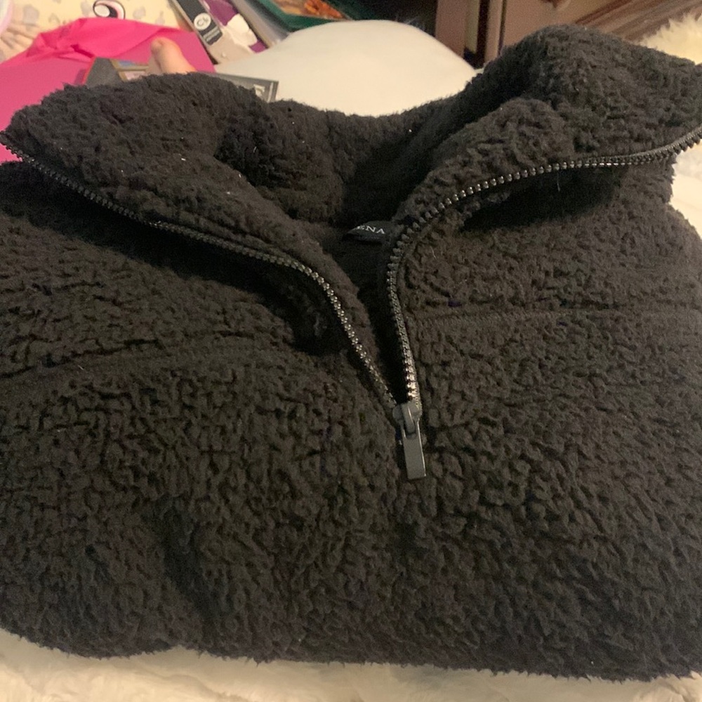 black quarter zip